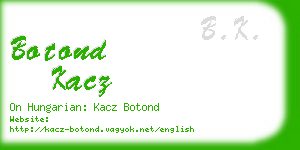 botond kacz business card